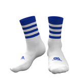 Kids GAA Midi Socks Royal White Hoops